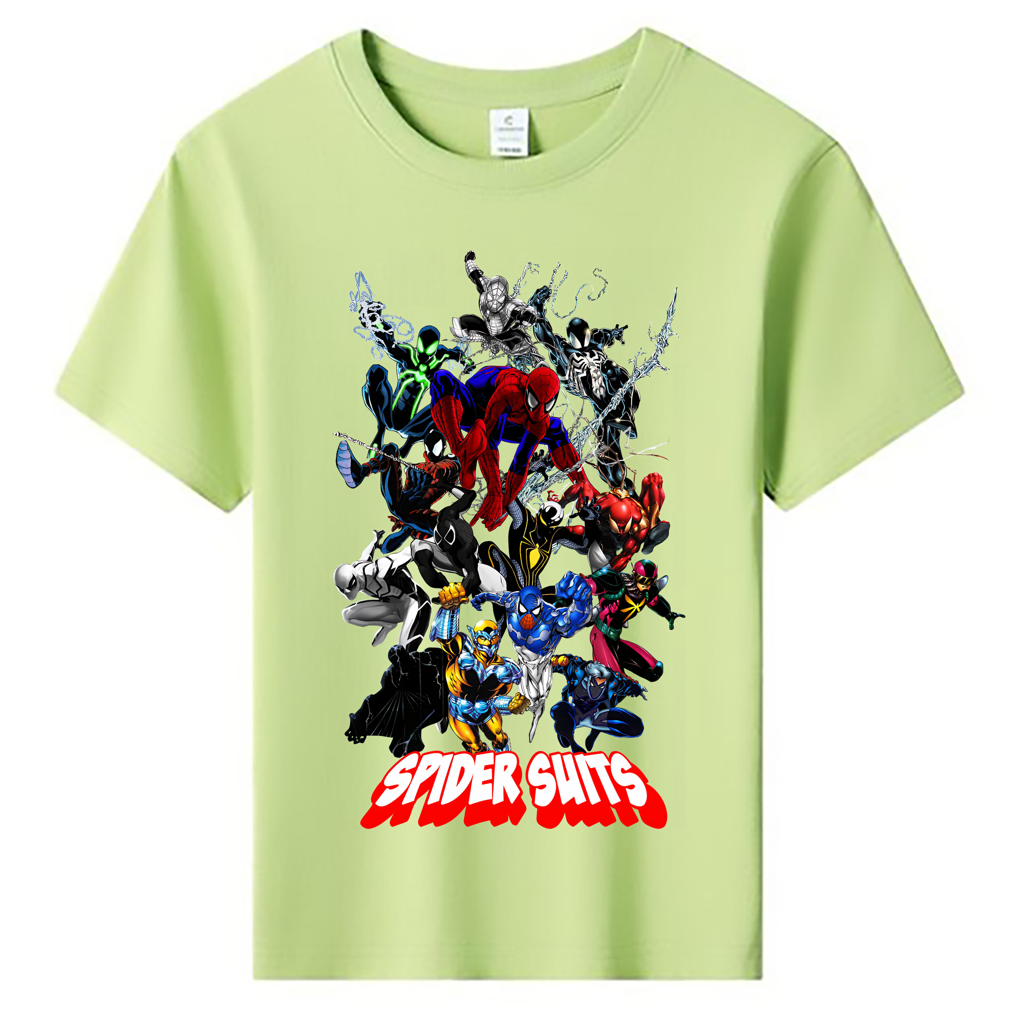 （画像用） Spider Man スパイダーマン 綿100％キッズTシャツ（フロントプリント）